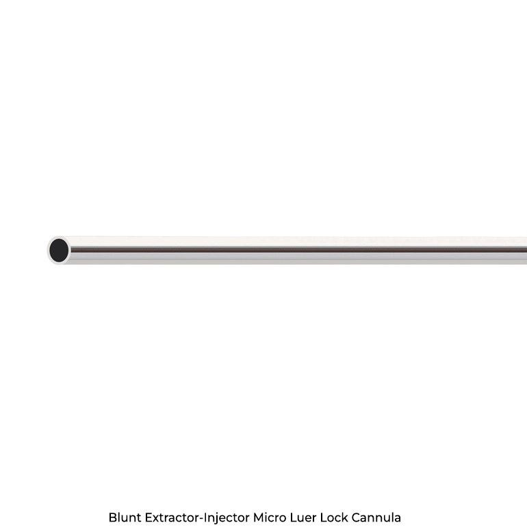 Blunt Extractor-Injector Micro Luer Lock Cannula