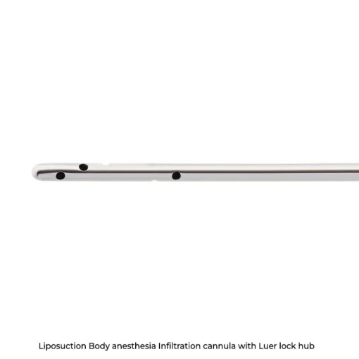 Body anesthesia Infiltration cannula with Luer lock hub