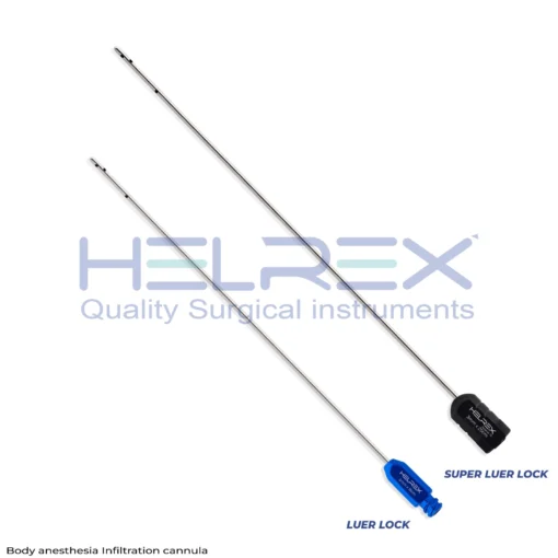 Infiltration cannula with Luer lock hub