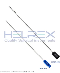 Spatula tip 3 port 60° degree index Luer lock liposuction cannula