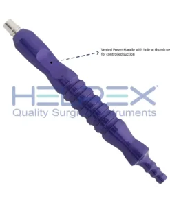 Liposuction Aspiration Handle for Luer Lock Cannula with Vented Hole