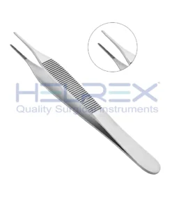 Adson Delicate 12.0 Cm, Smooth, TC 15.0 Cm, Cross Serrated, TC
