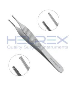Adson cross serrated Tungsten Carbide, 1x2 teeth