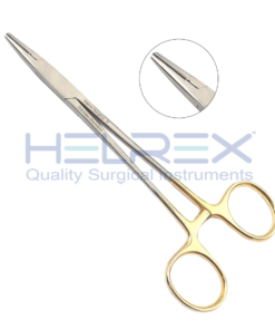 Baumgartner needle holder with tungsten carbide serrated jaws 12.5cm or 14cm
