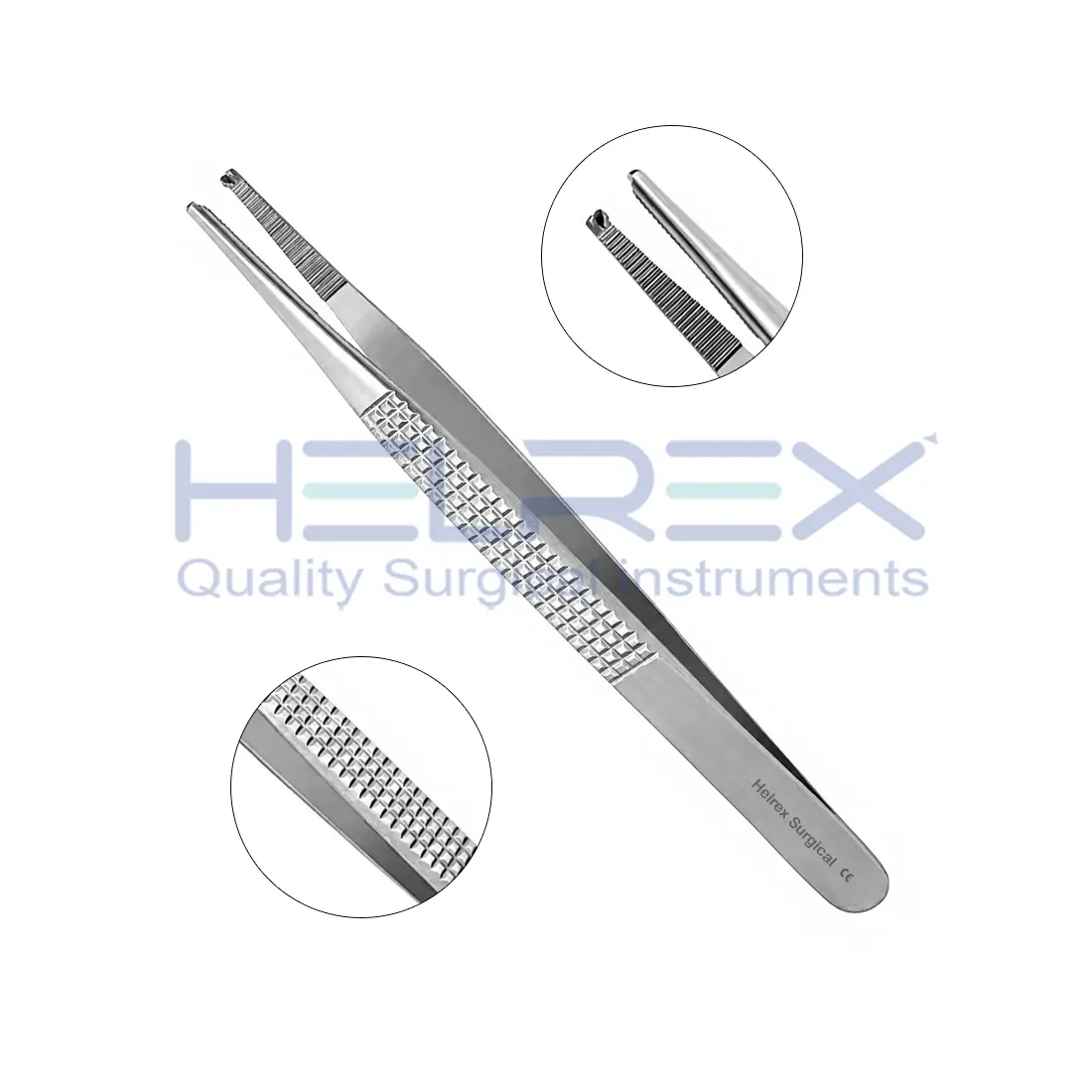Bonney 17.5 cm, cross serrated, 1x2 teeth, TC