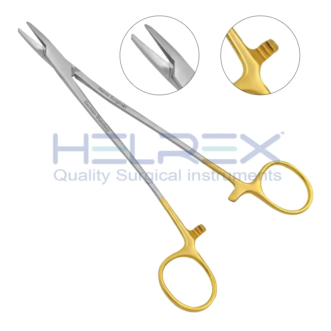 Bozeman Needle Holder of plastic surgery S-Shaped / Angled