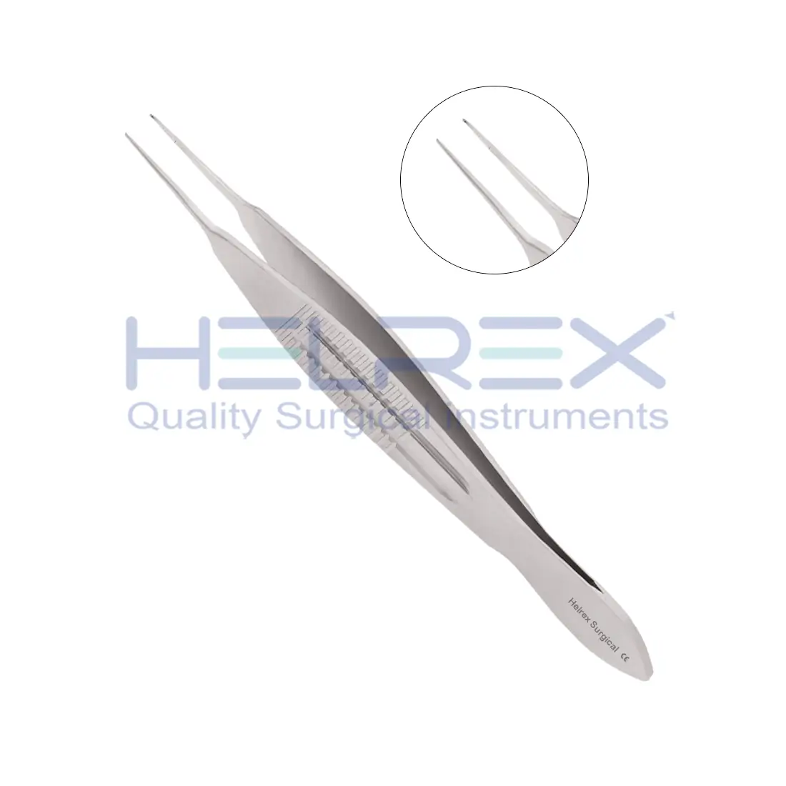 Castroviejo 10.5 cm, 1.5 mm Tip, 1x2 Teeth, With Platform / 3 mm Tip