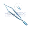 Plastic surgery Double-Action Micro Needle Holder—Round Handle W Diamond Surface