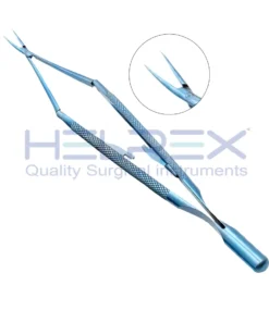 Plastic surgery Double-Action Micro Needle Holder—Round Handle W Diamond Surface
