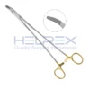 Plastic surgery Finochietto Needle Holder - TC, Angled Jaws