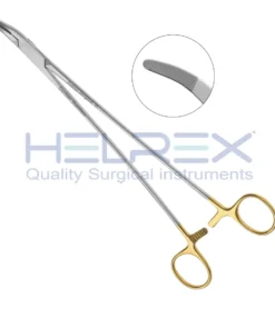 Plastic surgery Finochietto Needle Holder - TC, Angled Jaws