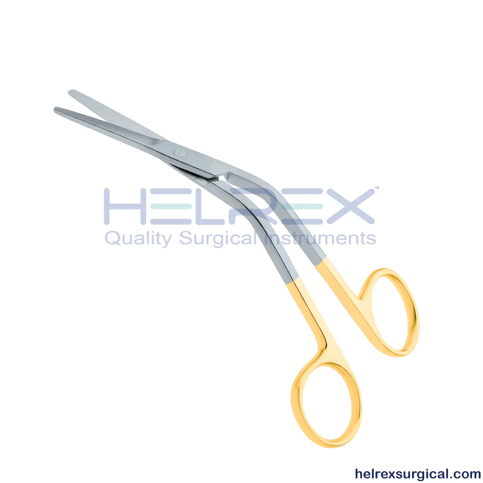 Plastic surgery Fomon Serrated Hard-Line Tungsten Carbide Scissors 5-1/2″ (14cm), Angled