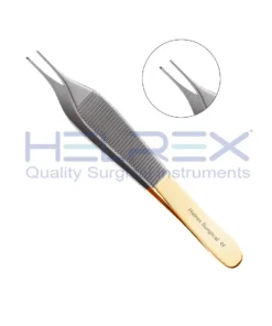 Gorney-Adson Diamond Dust™ Onyx Forceps (4-3/4″ / 12cm, 1×2 Teeth)