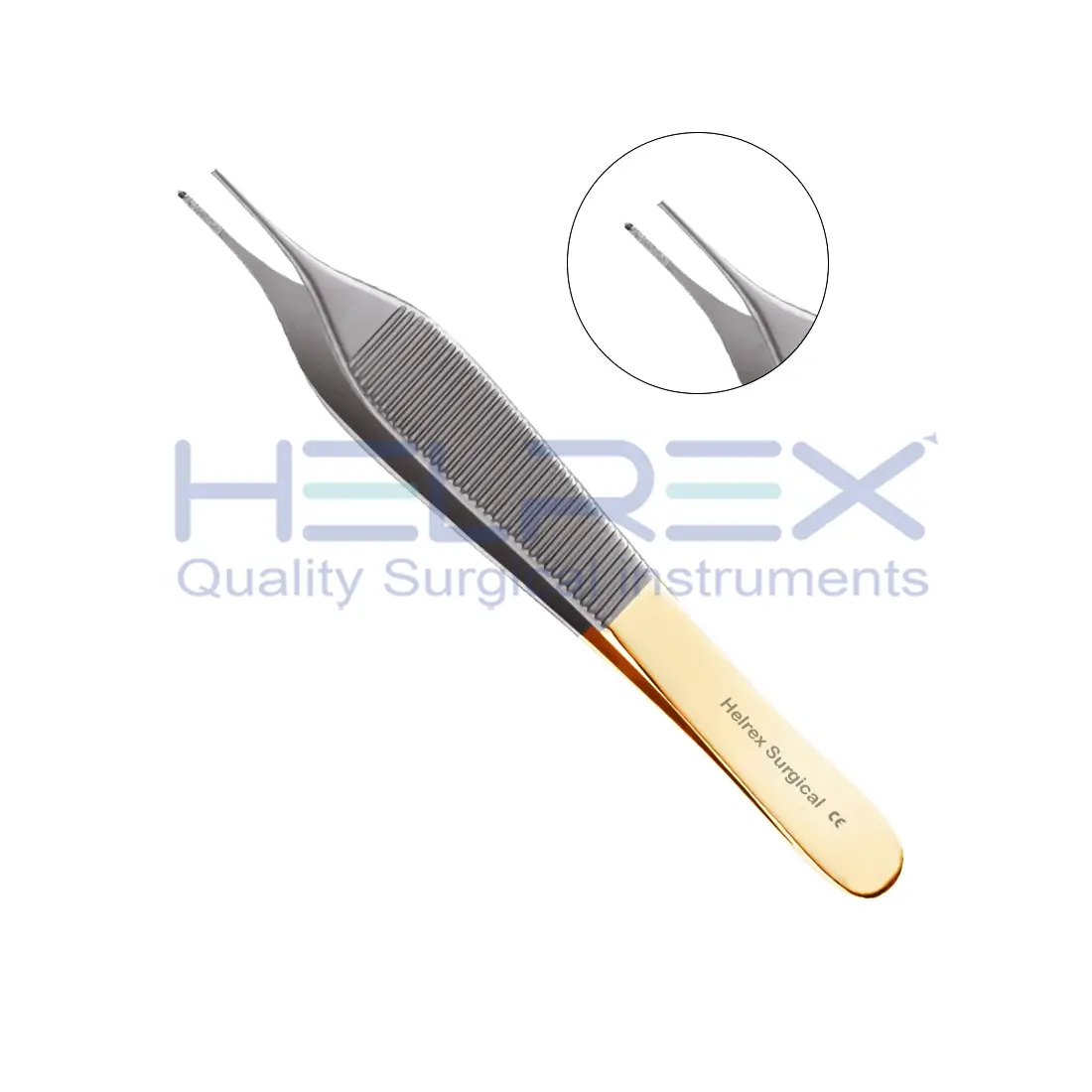 Gorney-Adson Diamond Dust™ Onyx Forceps (4-3/4″ / 12cm, 1×2 Teeth)