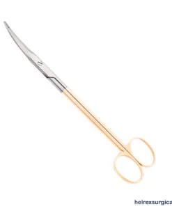 Plastic surgery Gorney Facelift Hard-Line Tungsten Carbide Serrated Scissors, 7-1/2″ (19cm) Angled