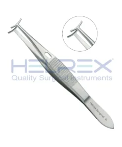 Green Fixation Forceps 10.0 cm, 5 mm Tip,