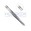 Hunter Splinter Forceps, 4-1/2″ (10.5cm), Serrated, Straight