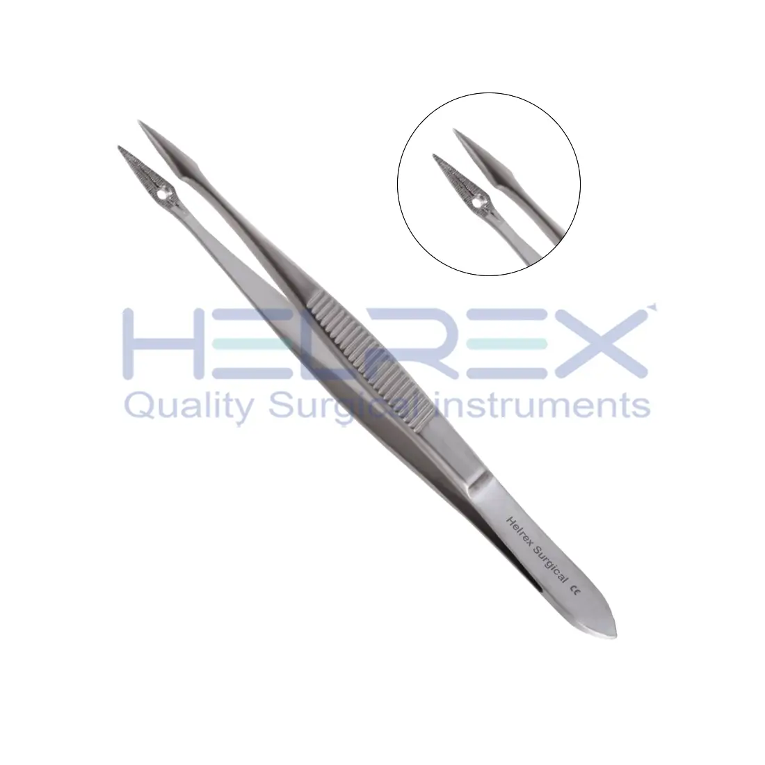 Hunter Splinter Forceps, 4-1/2″ (10.5cm), Serrated, Straight