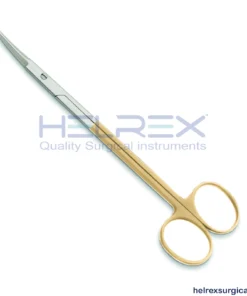 Plastic surgery Kaye Facelift Hard-Line Serrated Tungsten Carbide Scissors 7″ (18cm), Curved