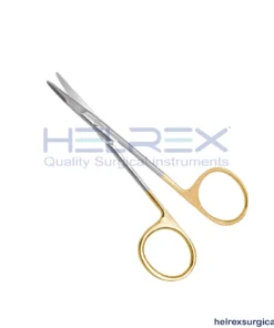 Plastic surgery Kaye Serrated Hard-Line Tungsten Carbide Scissor 4-1/2″ (11.5cm), Curved