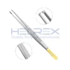 Skinner Forceps - Tungsten Carbide Serrated 1x2 Teeth