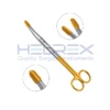 Solz Gold Tip Scissors - Curved Strong Double Beveled Blades
