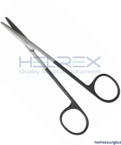 Strabismus Tungsten Carbide SuperCut Serrated Scissors, 4-1/2″