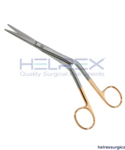 Plastic surgery Tebbetts Serrated Scissors Hard-Line Tungsten Carbide 7-1/2″ (19cm), Angled