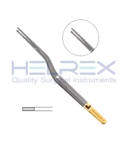 Tebbetts™ Bayonet Forceps, 7-3/4″ (19.5cm), Brown Teeth