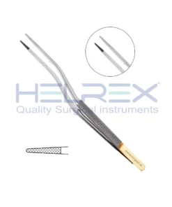 Tebbetts™ Bayonet Onyx Forceps, 7″ (18cm), 7000 Jaw