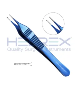 Titanium Horton-Adson Forceps, 4-3/4″ (12cm), 1×2 Teeth, Diamond Dust™ Jaw